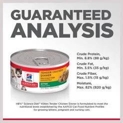 Hill's Science Diet Kitten Tender Chicken Dinner Canned Cat Food 15 Hill's Science Diet Kitten Tender Chicken Dinner Canned Cat Food -Science Diet || Exotic Nutrition Sales 52774 PT6. SY630 V1598145084