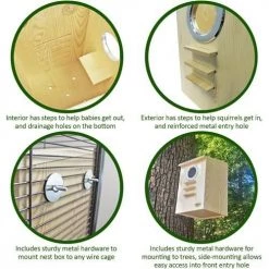 Exotic Nutrition Squirrel Nest Box Small Pet Hideout -Science Diet || Exotic Nutrition Sales 535598 PT4. SY630 V1657658791