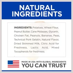 Hill's Natural Soft Savories with Peanut Butter & Banana Dog Treats -Science Diet || Exotic Nutrition Sales 83147 PT6. SY630 V1609374740