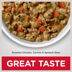 Hill's Science Diet Adult Healthy Cuisine Roasted Chicken, Carrots & Spinach Stew Canned Dog Food -Science Diet || Exotic Nutrition Sales 94002 PT5. SY630 V1598142363