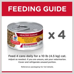 Hill's Science Diet Adult Healthy Cuisine Roasted Chicken & Rice Medley Canned Cat Food -Science Diet || Exotic Nutrition Sales 94014 PT7. SY630 V1598149856